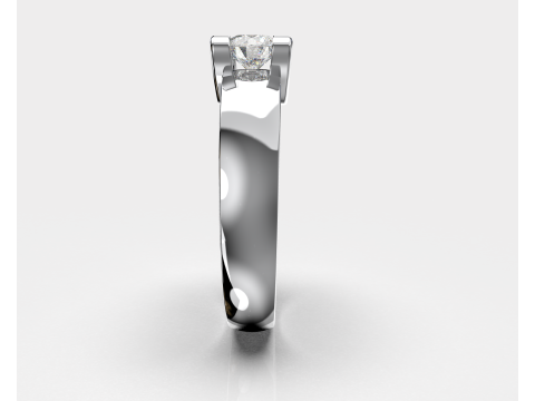 Engagement SOL Heart ring - Stone- 04 ct- 5mm - printable STL 3D Принт Модель