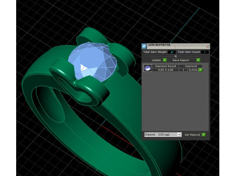 Engagement SOL Heart ring - Stone- 04 ct- 5mm - printable STL 3D Принт Модель