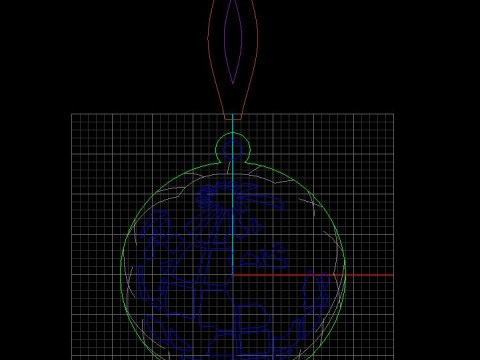 Jewelry pendant Planet Earth 28mm-Printable STL 3D Принт Модель
