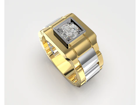 Signet ring links 3D file ready to print 3D Print Model