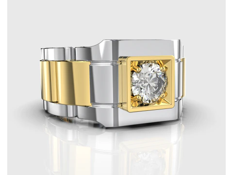 Signet ring links 3D file ready to print 3D Print Model