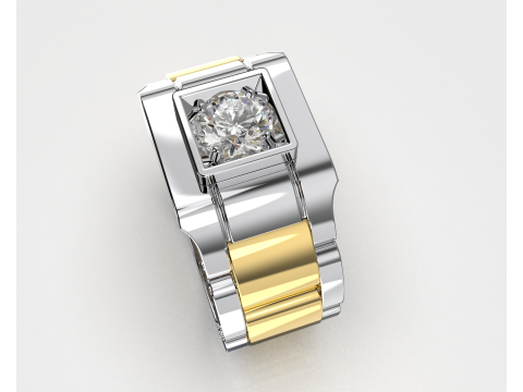 Signet ring links 3D file ready to print 3D Baskı Modeli