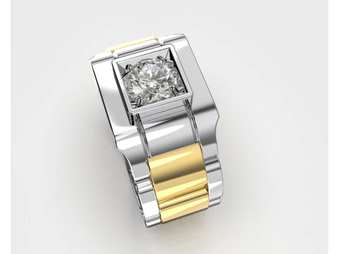 Signet ring links 3D file ready to print 3D Print Model