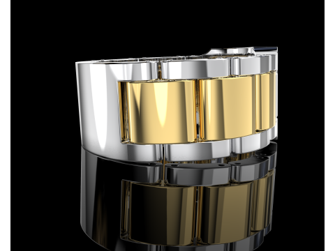 Signet ring links 3D file ready to print 3D Baskı Modeli