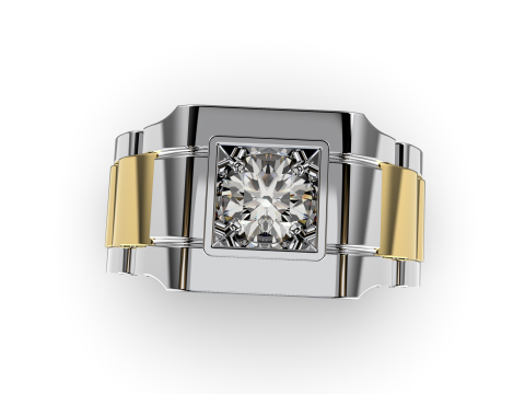 Signet ring links 3D file ready to print 3D Baskı Modeli