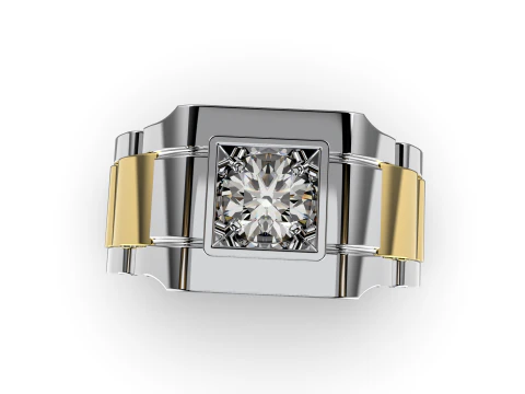 Signet ring links 3D file ready to print 3D Print Model