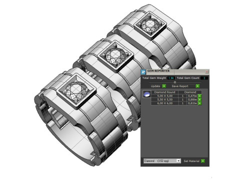 Signet ring links 3D file ready to print 3D Baskı Modeli