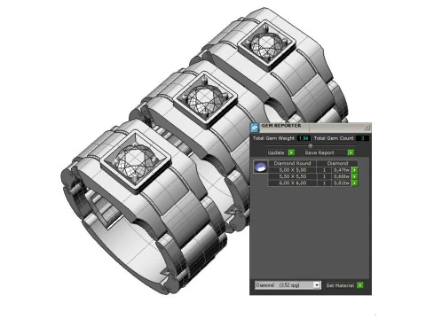 Signet ring links 3D file ready to print 3D Print Model