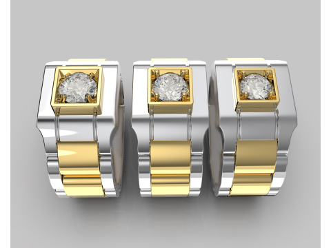 Signet ring links 3D file ready to print 3D Baskı Modeli