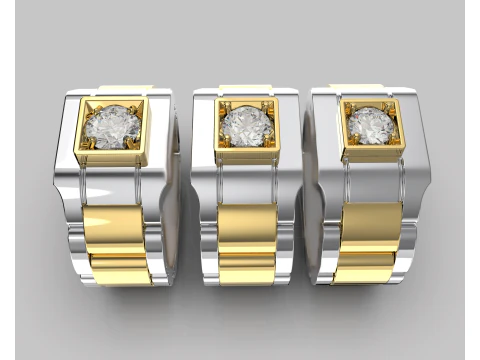 Signet ring links 3D file ready to print 3D Print Model