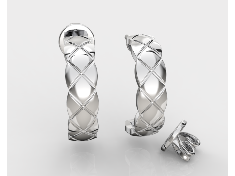 Jewelry fashion earring - Printable file STL 3Dプリントモデル