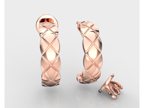 Jewelry fashion earring - Printable file STL 3Dプリントモデル