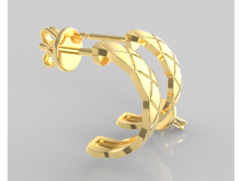 Jewelry fashion earring - Printable file STL 3Dプリントモデル