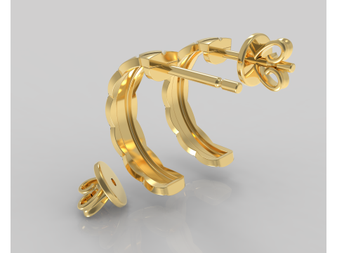 Jewelry fashion earring - Printable file STL 3Dプリントモデル