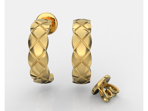 Jewelry fashion earring - Printable file STL 3Dプリントモデル