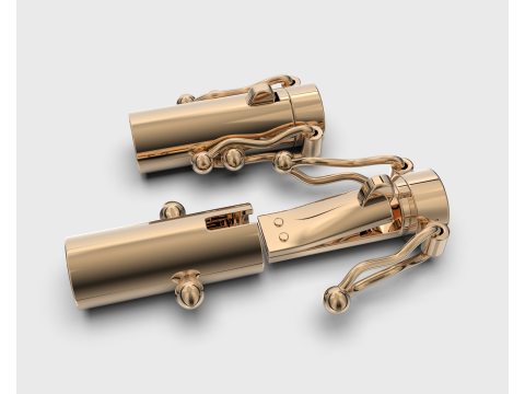 Jewelry CYLINDER CLASP 6mm STL ready for Print 3D 打印模型