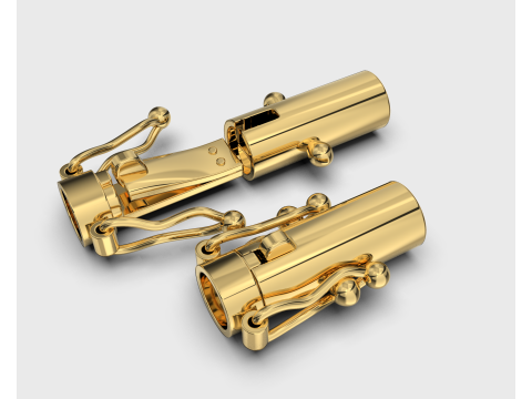Jewelry CYLINDER CLASP 6mm STL ready for Print 3D 打印模型