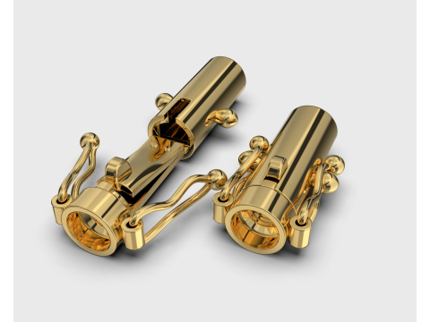 Jewelry CYLINDER CLASP 6mm STL ready for Print 3D 打印模型