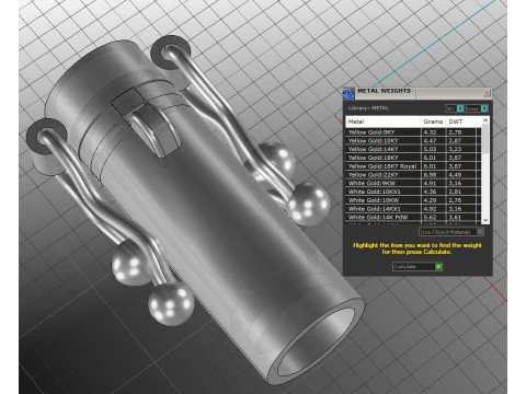 Jewelry CYLINDER CLASP 6mm STL ready for Print 3D Print Model