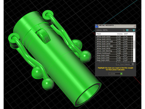 Jewelry CYLINDER CLASP 6mm STL ready for Print 3D 打印模型