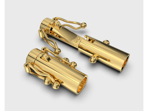Jewelry CYLINDER CLASP 6mm STL ready for Print 3D 打印模型