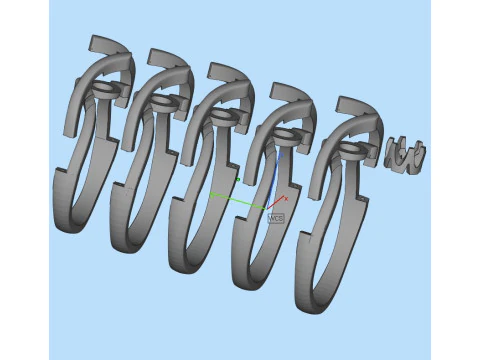 PRINTABLE WOMANS SOLITAIRE RING two colors 3D Print Model