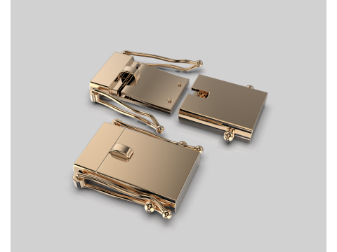 Jewelry CLASP Lock for chain or bracelet 12mm STL ready for Print Model do druku 3D