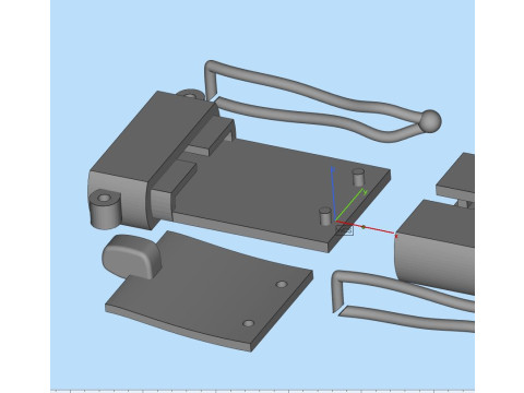 Jewelry CLASP Lock for chain or bracelet 12mm STL ready for Print Model do druku 3D
