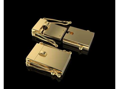 Jewelry CLASP Lock for chain or bracelet 12mm STL ready for Print Model do druku 3D