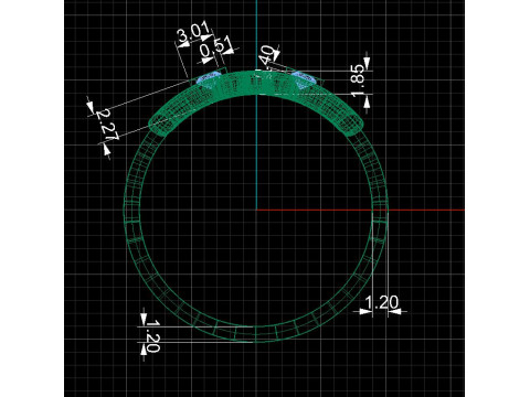 Ring love hearts together -STL for 3d printing 3D Принт Модель