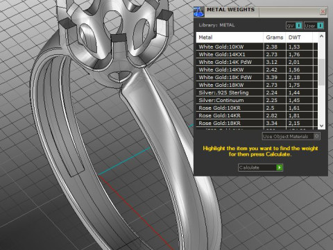 PRINTABLE WOMANS SOLITAIRE RING stone 1ct 3D 프린트 모델