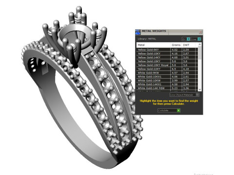 Engagement vintage solitaire ring- stone 5mm -STL for 3d printing 3Dプリントモデル