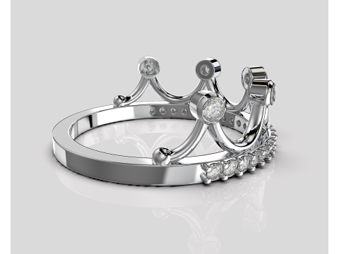 Crown ring- STL for 3d printing 3D 프린트 모델