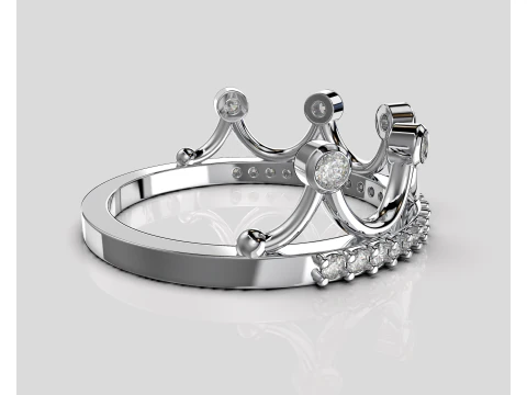 Crown ring- STL for 3d printing 3D Print Model