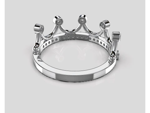 Crown ring- STL for 3d printing 3D Print Model