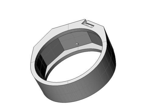 Jewelry Signet Ring Greek Medusa - Printed STL 3D Принт Модель