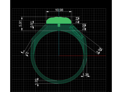 Jewelry Signet Ring Greek Medusa - Printed STL 3D Принт Модель
