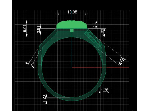 Jewelry Signet Ring Greek Medusa - Printed STL 3D Print Model