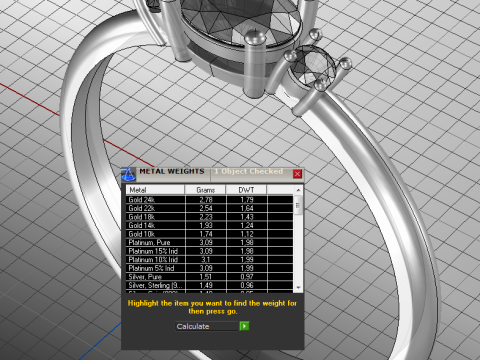 THREE STONES Engagement ring oval 035ct -STL for 3d printing Modèles 3D en vedette