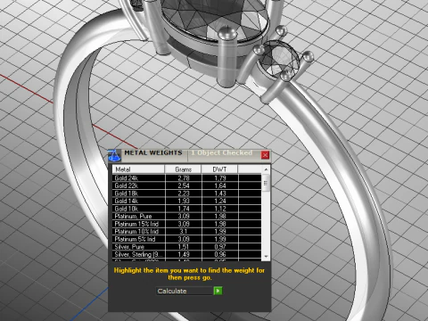 THREE STONES Engagement ring oval 035ct -STL for 3d printing 3D Print Model