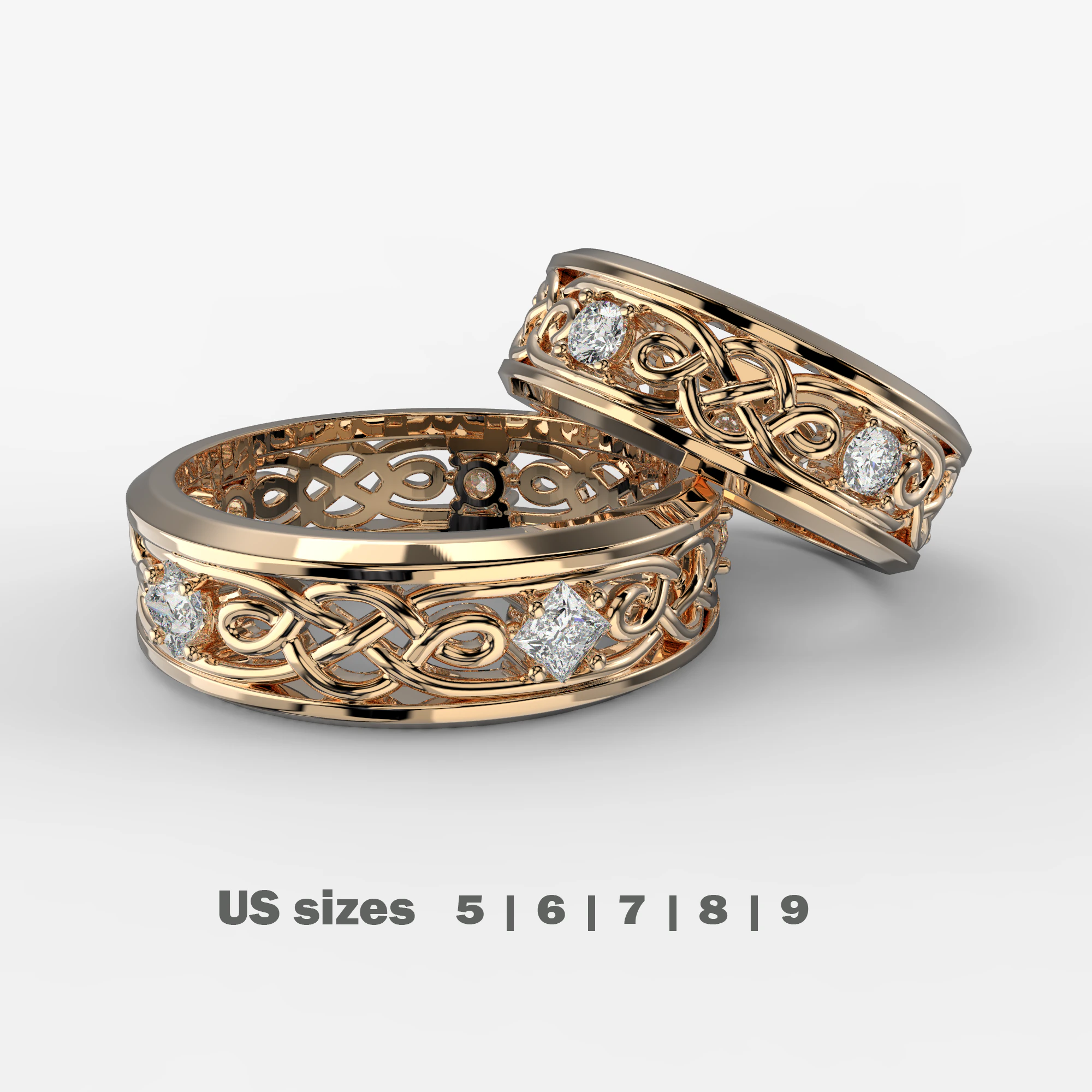 Pattern wedding band ring- STL 3d cad file 3D Print Model .c4d .max .obj .3ds .fbx .stl .blend 
