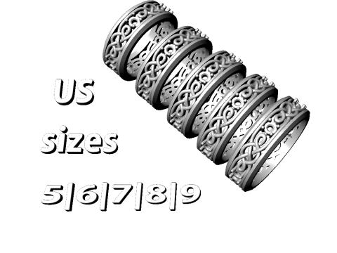 Pattern wedding band ring- STL 3d cad file 3D Print Model