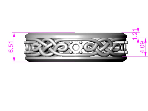 Pattern wedding band ring- STL 3d cad file 3D Print Model