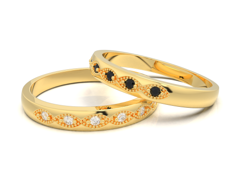 Printable wedding band ring- STL 3d file Modelo 3D