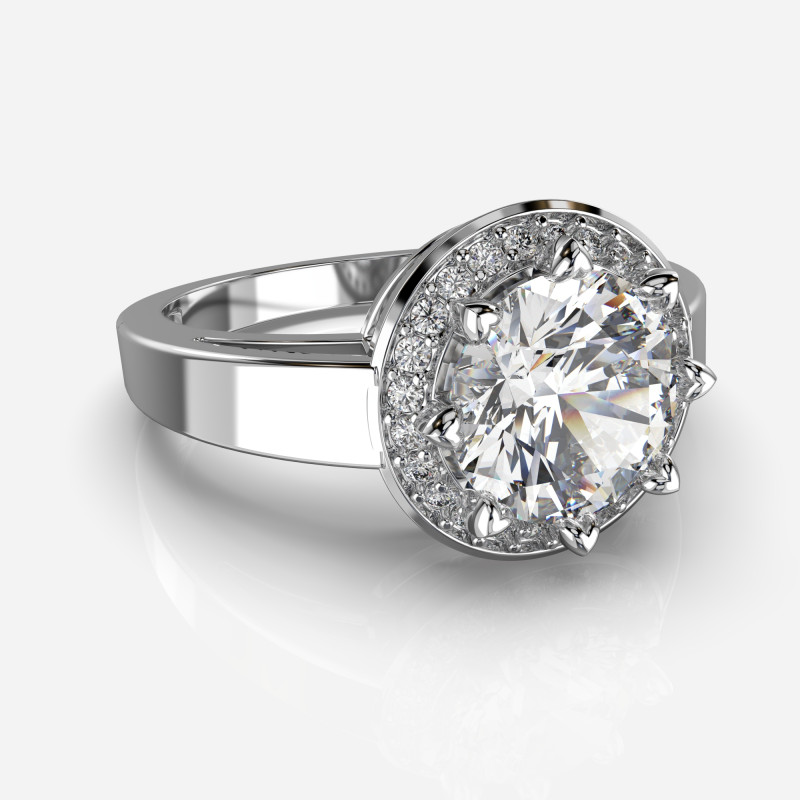 Printable HALO ring- Diamond-74mm -STL for 3d printing Modelo 3D .c4d .max .obj .3ds .fbx .stl .blend 