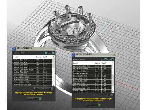 Printable HALO ring- Diamond-74mm -STL for 3d printing 3D Model