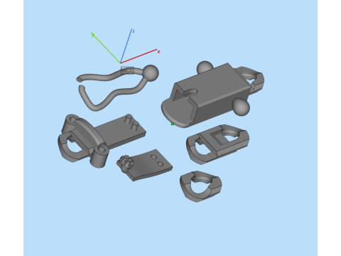 Jewelry Clasp box 5mm and link 45mm printable STL 3D Модель