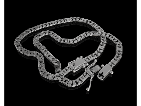 Jewelry Clasp box 5mm and link 45mm printable STL 3D Модель