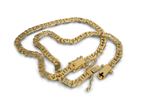 Jewelry Clasp box 5mm and link 45mm printable STL 3D Модель
