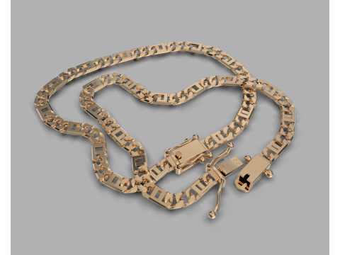 Jewelry Clasp box 5mm and link 45mm printable STL 3D Модель